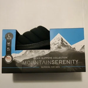 Mountain Serenity Herren Hausschuhe schwarz/orange Kollektion Large (Größe 10-11) - Bild 1 von 6