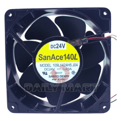 New In Box SANYO DENKI 109L1424H5J04 Cooling Fan 24V 0.63A - Image 1 of 2