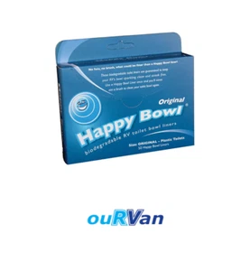 Happy Bowl Toilet Liners - 50 Pack Caravan Campers RV 850-04102 - Picture 1 of 3