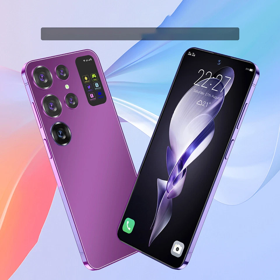 Teléfono inteligente Android 3G desbloqueado de fábrica teléfono celular grande de 6,8 pulgadas doble SIM 2 GB + 32 GB Foto 1 de 4