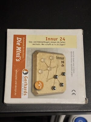 Gerhards Innur24 Mini Solitaire Game - Made in Germany - COMPLETE SET w/ Instruc - Image 1 of 4