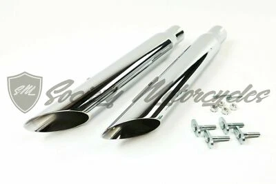 Harley-Davidson Dyna Wide Glide FXD Slice Cut Exhaust System 2.5" Street Bob - Image 1 of 4