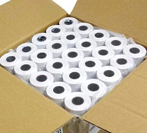 20 Rolls Thermal Paper Till Rolls Credit Card Machine Worldpay Ingenico 57x40mm - Picture 1 of 1