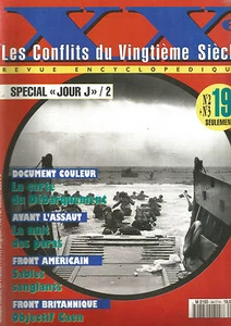 LES CONFLITS DU XXe SIECLE N°02 et 03 JOUR J/2 / CARTE DU DEBARQUEMENT / CAEN - Picture 1 of 1