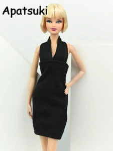 Fashion Black Dress For 11.5" Doll Evening Dresses Clothes 1/6 Doll Accessories - Picture 1 of 3