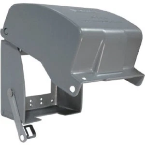 (1)-Southwire 31-In-1 Dual Gang Gray Metallic Extra-Duty Rated Multi-Use Cover - Picture 1 of 1