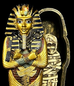Maravillosa tumba moldeada del rey egipcio Tutankamón con el rey Ushabti - Imagen 1 de 5