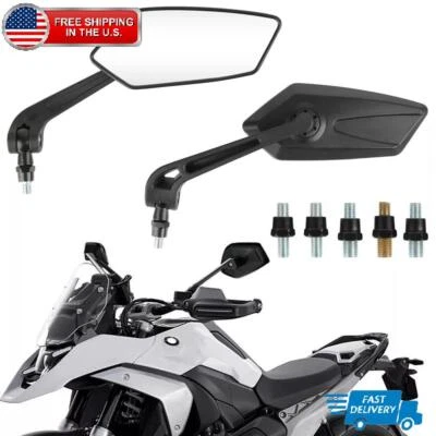 Espejos retrovisores universales para motocicleta 8 mm/10 mm para Honda Yamaha Suzuki ATV Foto 1 de 4