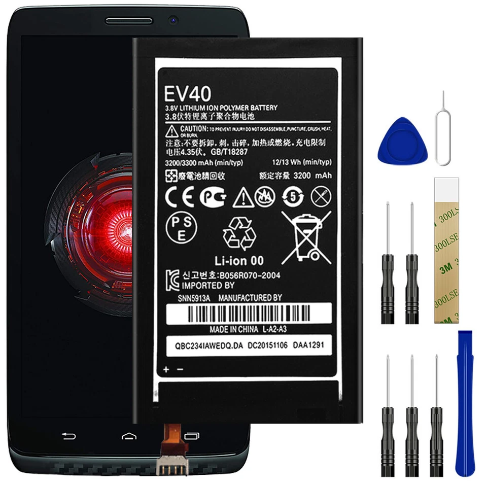 Batería de repuesto EV40 SNN5913A para Motorola Droid Razr Maxx HD XT926 XT925 Foto 1 de 4