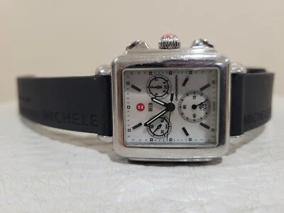 MICHELE Deco Women Watch MW06A00A0025 Wrist Watch Chronograph Stainless Steel  - Image 1 of 4