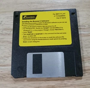 Vintage Fellowes Browser 2 Mouse Software on 3.5" Floppy Disk - Picture 1 of 1