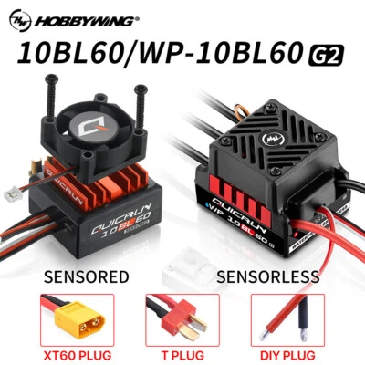 HobbyWing QuicRun 10BL60 60A ESC Brushless for 1/10 RC Drift Car Off-road Buggy - Image 1 of 4