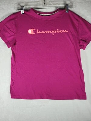 Champion Girls Graphic Short Sleeve T-Shirt Fucia Size 14-16 - Image 1 of 4