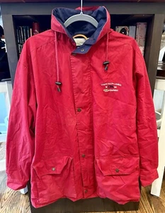 Vintage CHAPS Ralph Lauren 1996 Spellout Windbreaker Jacket in Red Men’s Sz S - Picture 1 of 7