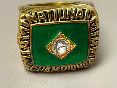 (1) 1987 MIAMI HURRICANES колледжа футбольное кольцо - Изображение 1 из 3