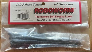 Roboworm 6” Straight Tail Black Grape - Picture 1 of 2