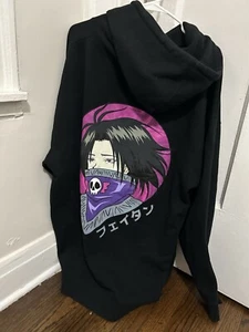 Hoodie XXXL Hypland HunterxHunter Anime Black Mens Heavy - Picture 1 of 4