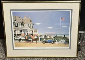 Signierter DICK LABONTE Limited Edition Hochzeit am Meer Passepartout gerahmter Kunstdruck - Bild 1 von 9