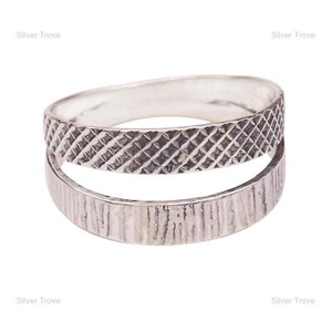 925 Sterlingsilber Handarbeit Schmuck Band Ring Größe - Bild 1 von 5