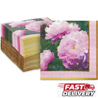 Single Paper Napkins For Decoupage Crafting Party Flowers Pattern Peony