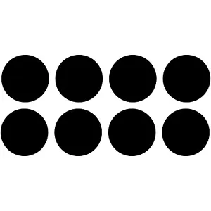 8 Circle Pack 3" Vinyl Decal Car Window Sticker Shapes Art Circles Dots Dot - Picture 1 of 26