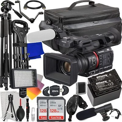 Panasonic AG-CX350 4K Camcorder + 256GB + Tripod + Microphone Bundle - Image 1 of 4