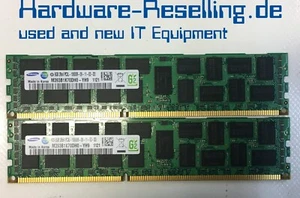 16GB Kit Samsung 2x 8GB DDR3-10600R PC3L ECC RAM M393B1K70DH0-YH9 1221 - Bild 1 von 1