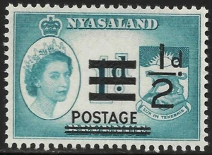 Nyasaland Protectorate #112 (A19) VF MNH - 1963 1/2p on 1p Arms of Nyasaland - Picture 1 of 1