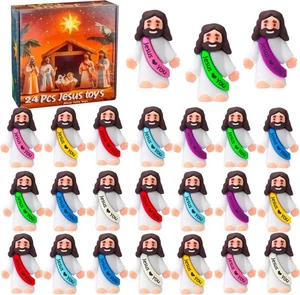 Mini estatuilla de goma para esconder y buscar 24 piezas de Jesús Toys... - Imagen 1 de 6