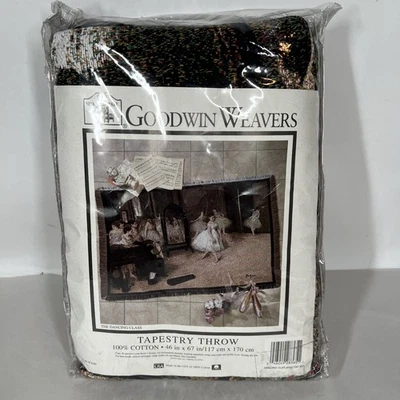 Goodwin Weavers Tapestry Throw Blanket The Dancing Class Edgar Degas 46"x67" - Image 1 of 4