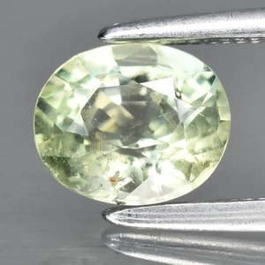 💎 0.87ct 6.7x5.5mm Oval Natural Green Beryl - Africa Gemstone - Picture 1 of 4