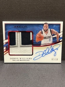 2019-20 Panini Flawless Deron Williams Auto Patch /10 Dallas Mavericks SSP - Picture 1 of 3