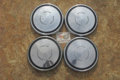 1968-73 FORD MUSTANG, MAVERICK, TORINO POVERTY DOG DISH HUBCAPS, ~4~ SHINY - Image 1 of 4
