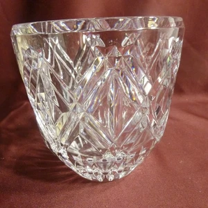 Große, schwere Bleikristallschale oder Vase - 6,5" Durchmesser, 6,5" hoch - neuwertig  - Bild 1 von 5