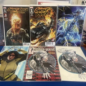 Six Signed Comics X-Men Ghost Rider X-23 Edge of Spider-Verse W/COA - Picture 1 of 7