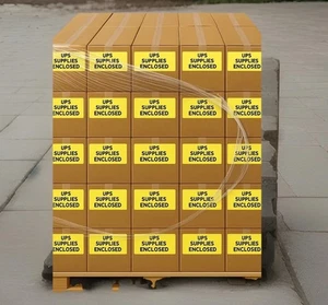 300,000 Labels 4" x 6" Direct Thermal Fanfold Stick UPS Shipping Labels 50 Cases - Picture 1 of 10
