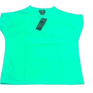 Natural Uniforms Kids Surgical green scrub top medium 8/10 - Picture 1 of 3
