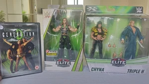 WWE Mattel Ringside Exclusive Elite Dx Shawn Michaels + Triple H and Chyna + Dvd - Imagen 1 de 5