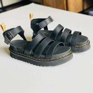 Sandales noires à lanières plateforme Dr Martens TAILLE 11 V Blaire - Photo 1/9