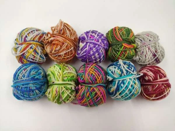 handgefärbtes Einöder Mini Reste Paket -  114 g BUNTER MIX Set21 - Bild 1 von 1