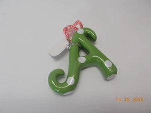 Buchstabe A Initiale Monogramm Weihnachtsschmuck 3-D gepunktet - Bild 1 von 1