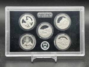 2012 America The Beautiful Quarters Silver Proof Set NO PACKAGING - Picture 1 of 4