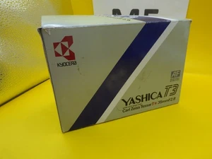 Yashica T3 Super Compact Film Camera Working w/ Carl Zeiss T* Tessar 35mm Lens - Picture 1 of 22