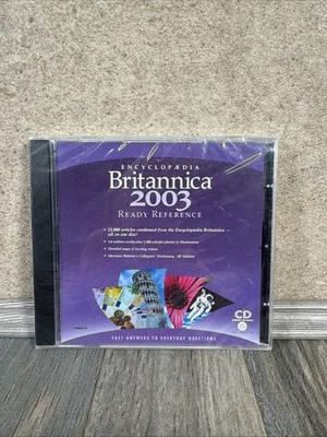Vintage Encyclopedia Britannica 2003 ready reference cd Brand New Sealed - Image 1 of 4