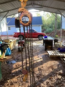 Harrington 2 Ton (4,000lb) Manual Chain Hoist 10ft Drop Model CF4-2957 - Picture 1 of 1