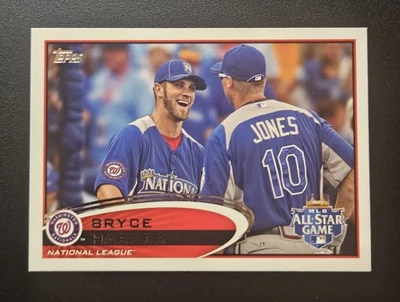 Topps Bryce Harper 2012 novato actualización serie All-Star Chipper Jones #US299 (RC) Foto 1 de 2