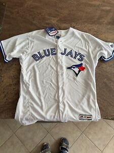Toronto Blue Jays Majestic Home White Flex Base Authentic Collection Jersey 48