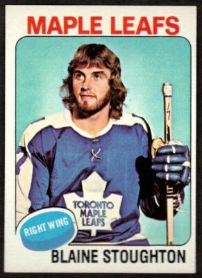 1975-76 Topps Blaine Stoughton #265 Toronto Maple Leafs  - Image 1 of 2