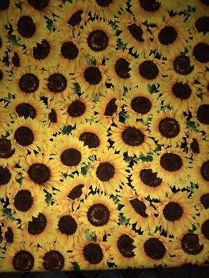 Tela de girasol algodón tela de girasol tela de flores flores de verano Foto 1 de 3