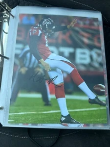 Matt Bosher Atlanta Falcons signed FOOTBALL 8x10 Foto - Bild 1 von 1